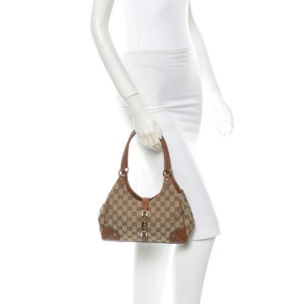 Authentic Gucci Canvas Bardot handbag